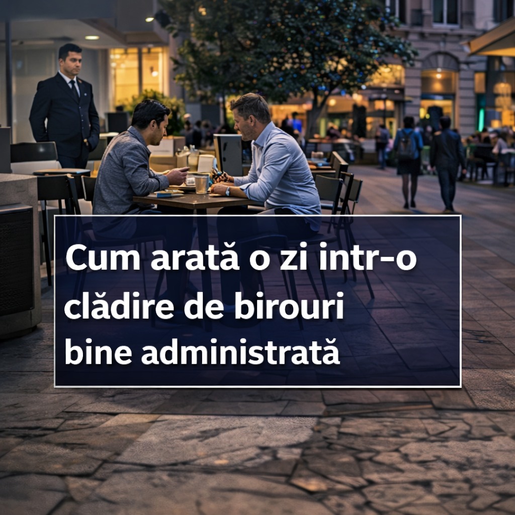 Cum arată o zi într-o clădire de birouri bine administrată